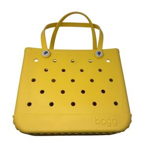 Bogg Bag Baby Bogg Tote‎ Yellow Waterproof Washable Rubber Beach Bag Small